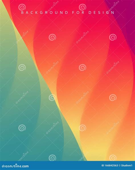 Abstract Background With Dynamic Effect Creative Design Poster With