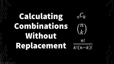 How To Calculate Combinations Without Replacement Repetition Youtube