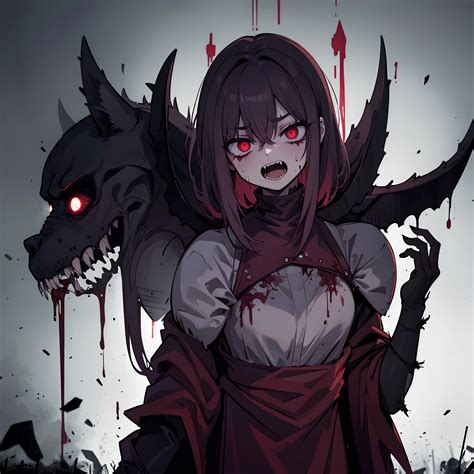 a zombie and vampire, dark and - SeaArt AI