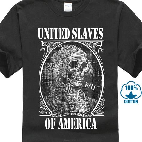 United Slaves Of America T Shirt Wall Street Capitalism Illuminati In T Shirts From Mens