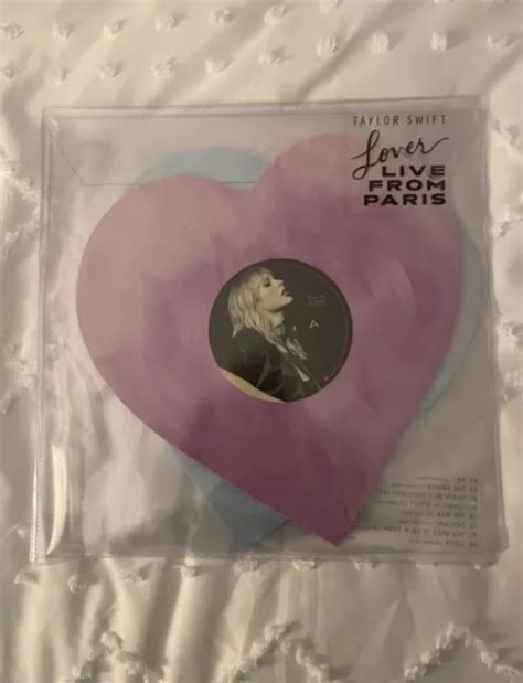 Taylor Swift Lover Live From Paris Heart Shaped Vinyl Brand New