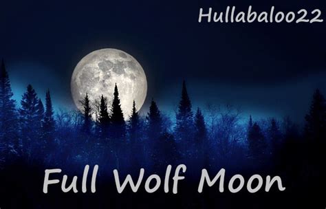 Full Wolf Moon Poem By Hullabaloo22