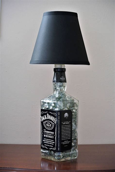 Jack Daniels Glass Bottle Lamp Jack Daniels Decor