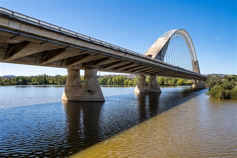 The Lusitania Bridge Over The Guadiana River In Merida Extremadura