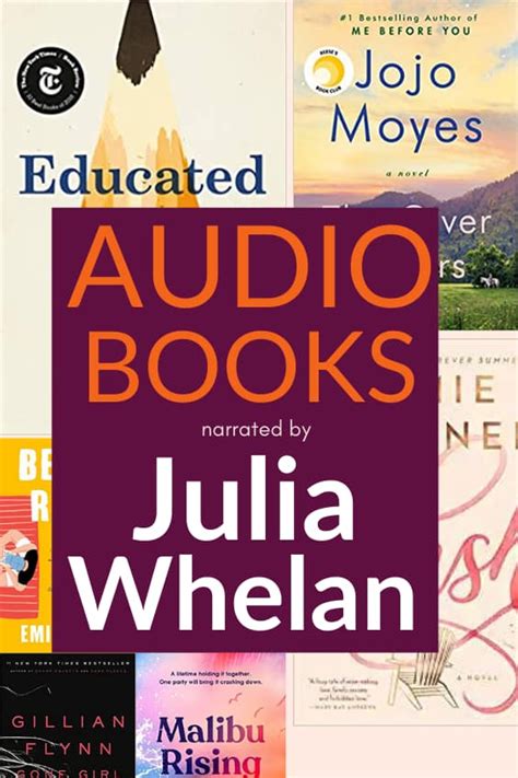 Highly Popular Audiobooks Narrated By Julia Whelan The Creative Muggle