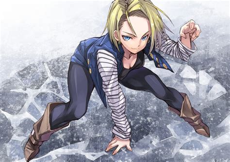 Anime Girls Android 18 Blonde Blue Eyes Anime Wallpapers Hd