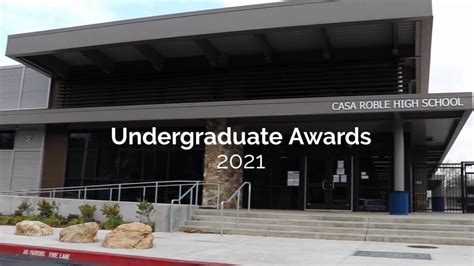 Undergraduate Awards 2021 Youtube