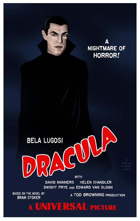 Dracula 1931 Movie Poster Style Art By Marcustheartist On Deviantart