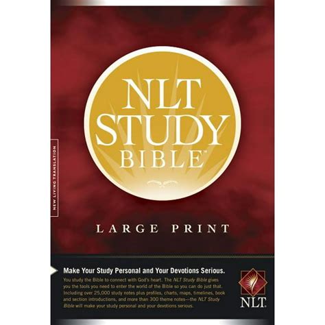 Study Bible Nlt Large Print Hardcover