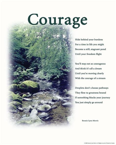Courage Poem Random Love Its Pinterest