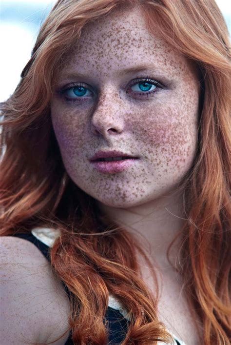 Beautiful Freckled Redhead Portrait Photography Downgraf Design