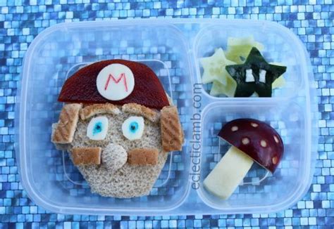 Super Mario Bros Sandwich For Lunch Kids Lunch Recipes Fun Kids Food