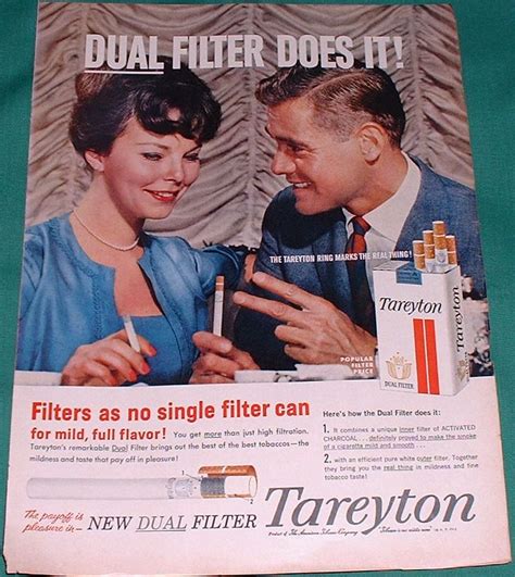 1959 Tareyton Cigarette Magazine Ad Old Magazine Ads