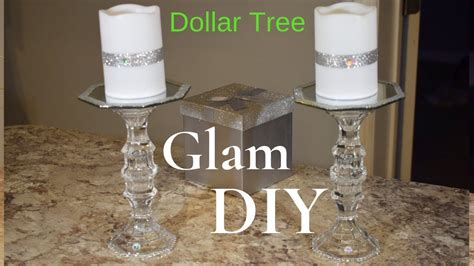 Dollar Tree Diy Glam Home Decor Candle Holder Youtube
