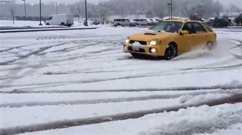 Subaru Impreza Wrx Sti Snow Drift Winter 2014 Youtube