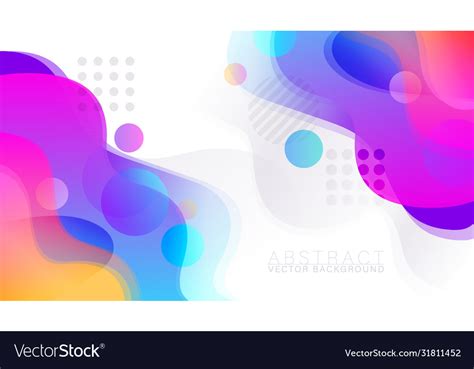 Abstract Colorful Fluid Background Royalty Free Vector Image