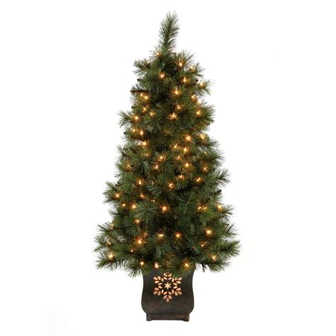 Holiday Living 4 Ft Pre Lit Scott Pine Artificial Christmas Tree With