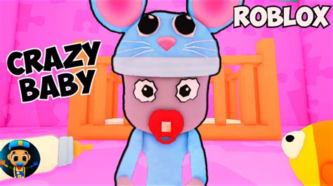 Roblox Escape Baby Crazys Mansion Obby Speedrun Youtube