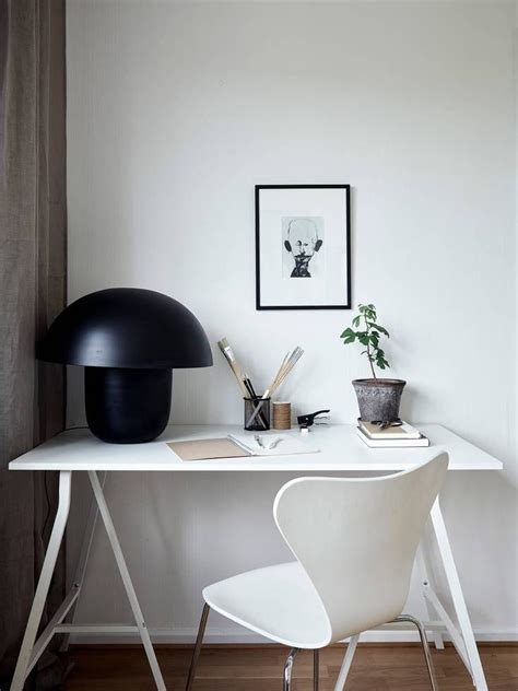 Small Studio With A Neutral Decor Coco Lapine Design Home Office