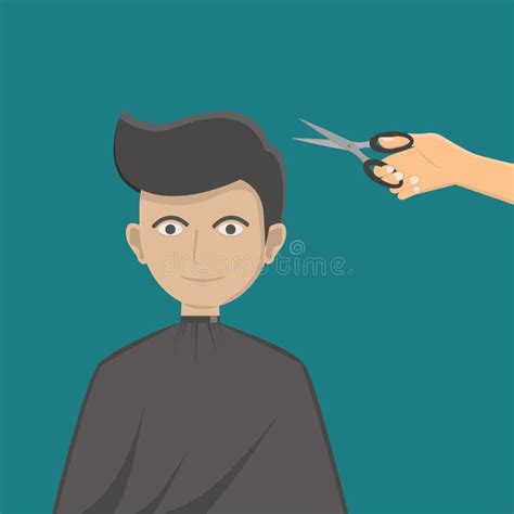 Mens Haircut Illustration Stock Illustrations 479 Mens Haircut