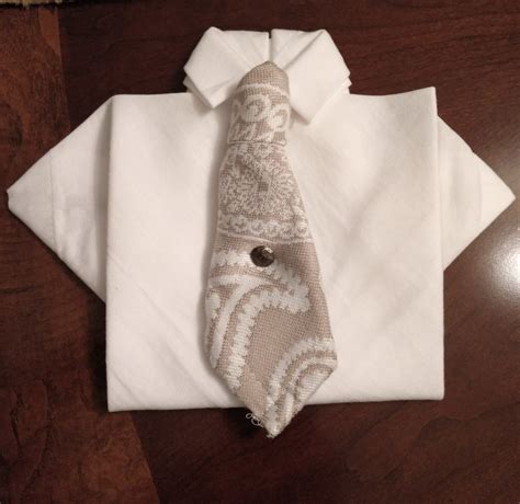 Diy Shirt And Tie Napkin Decorate With Tip And More