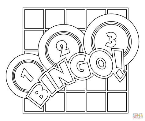 Bingo Coloring Page Free Printable Coloring Pages