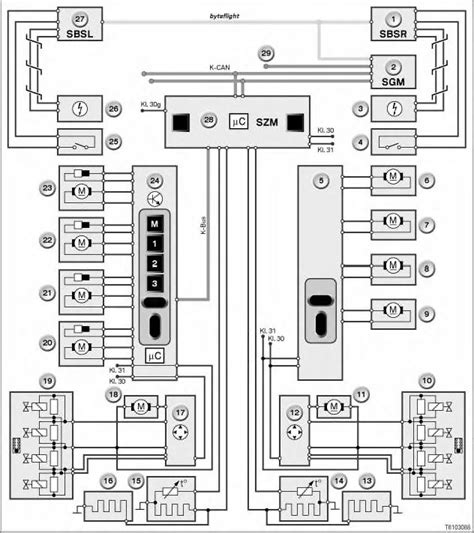 Bmw wiring diagram of the connection of the electric drive of the windshield of motorcycles r1100 rt. Bmw x14271