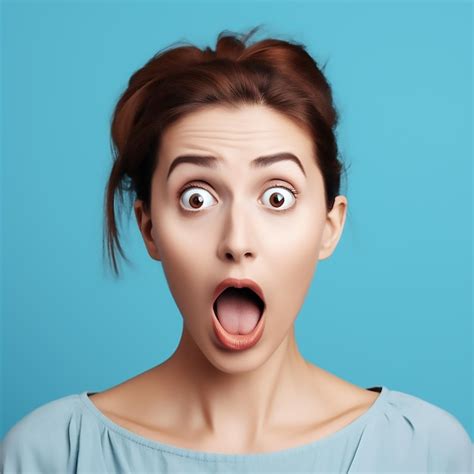 Premium Ai Image A Woman With A Surprised Expression On Her Face