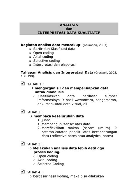 Cara Menganalisis Data Kualitatif