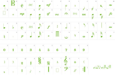 Download Free Font Musicalsymbols