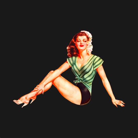 Classic Pinup Girl Sexy Woman Retro 40s 50s Vintage T
