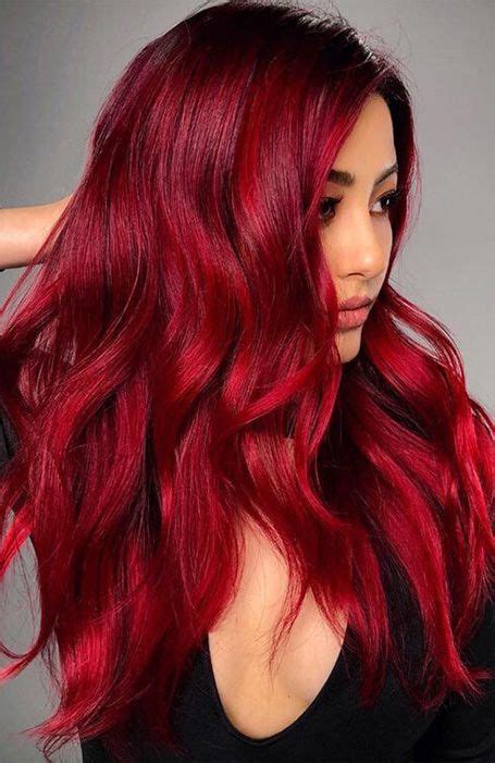 20 Gorgeous Dark Red Hair Thats So Hot Right Now The Trend Spotter Vibrant Red Hair Bold