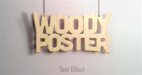 Free 10 Wooden Text Effects In Psd