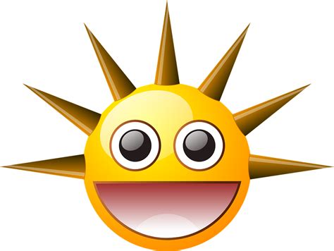 Sun Smiley Spikes · Free Vector Graphic On Pixabay