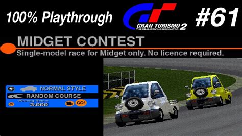 Gran Turismo 2 61 Midget Contest YouTube