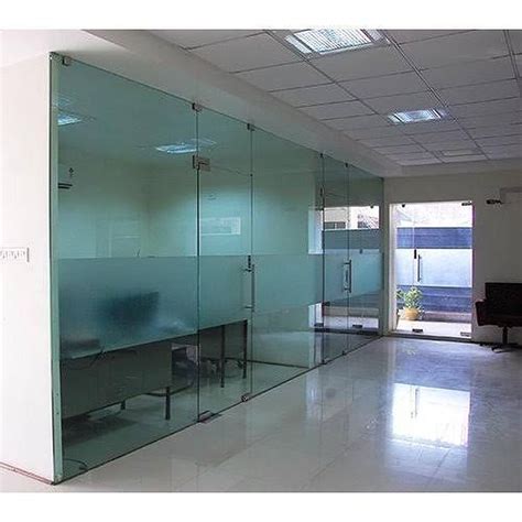 Plain Frameless Toughened Glass Office Partition At Rs 200square Feet