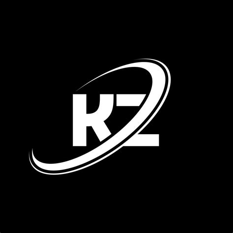 Kz K Z Letter Logo Design Initial Letter Kz Linked Circle Uppercase Monogram Logo Red And Blue
