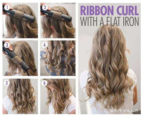 Stunning How To Curl Curly Hair With Flat Iron With Simple Style