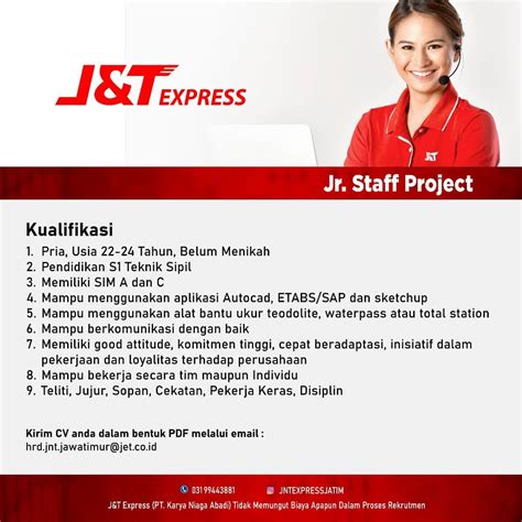 Jr Staff Project Pt Karya Niaga Abadi Jandt Express Ika Um