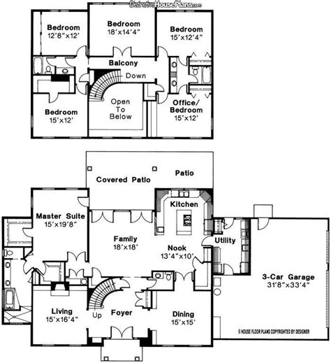 Lovely 2 Story 4 Bedroom House Floor Plans New Home Plans Design