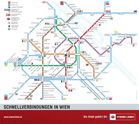 Vienna Public Transport Zone Map Transport Informations Lane