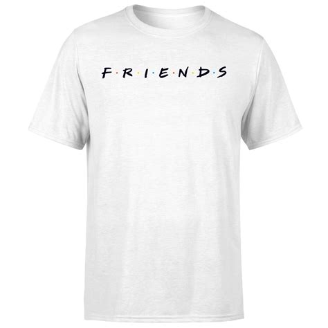 Friends Logo Mens T Shirt White Mens Tshirts Mens T Shirts White