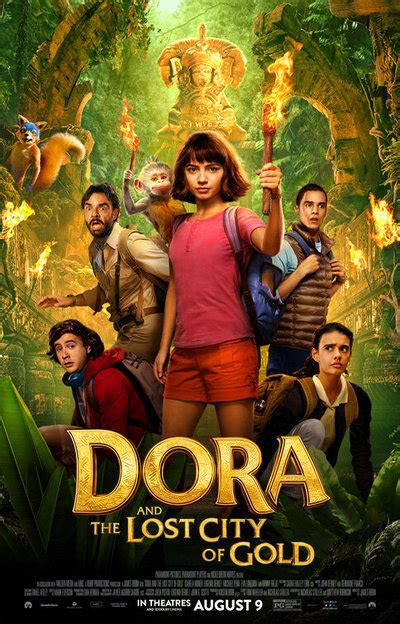 Dora the explorer , nickelodeon's hit cartoon about an adventurous young latina and her trusty monkey boots, grows up slightly for the film adaptation. Dora and the Lost City of Gold Movie Review | Roger Ebert