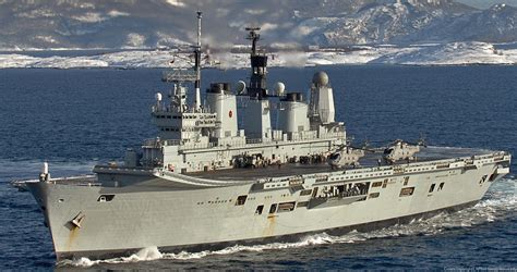 R07 Hms Ark Royal Invincible Class Aircraft Carrier Navy