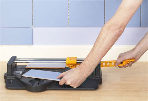 You don't have to make as precise of cuts (no curved cuts), because the flaws will be hidden by the edge of the toilet base. How to Cut Ceramic Tile With a Snap Cutter