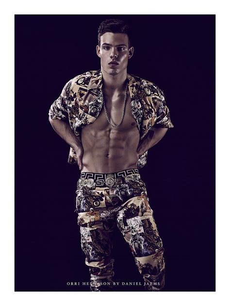 orri helgason is clad in versace for daniel jaems obsession series versace outfit versace men