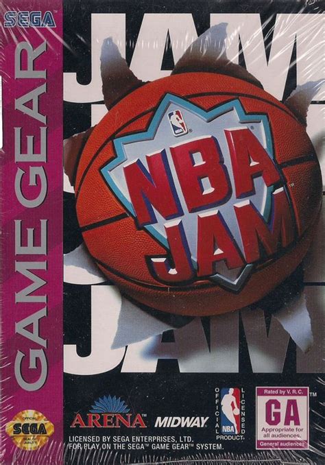 Nba Jam 1994 Game Gear Box Cover Art Mobygames