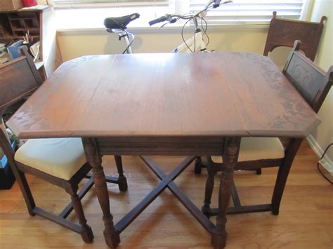 Drop Leaf Dining Room Table And 4 Chairs Instappraisal
