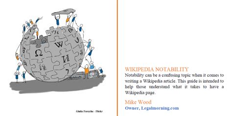 Guide To Wikipedia Notability Legalmorning