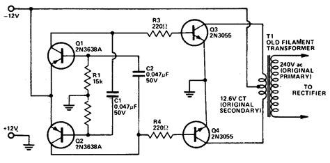 12v Dc To 12v Ac Converter Circuit Diagram